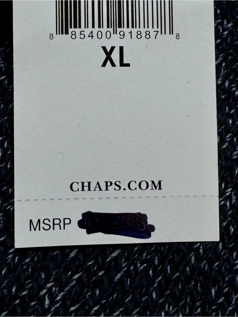 Chaps Men's Black 1/4 Zip Mock Neck Knit Pullover Sweater XL Black NWT